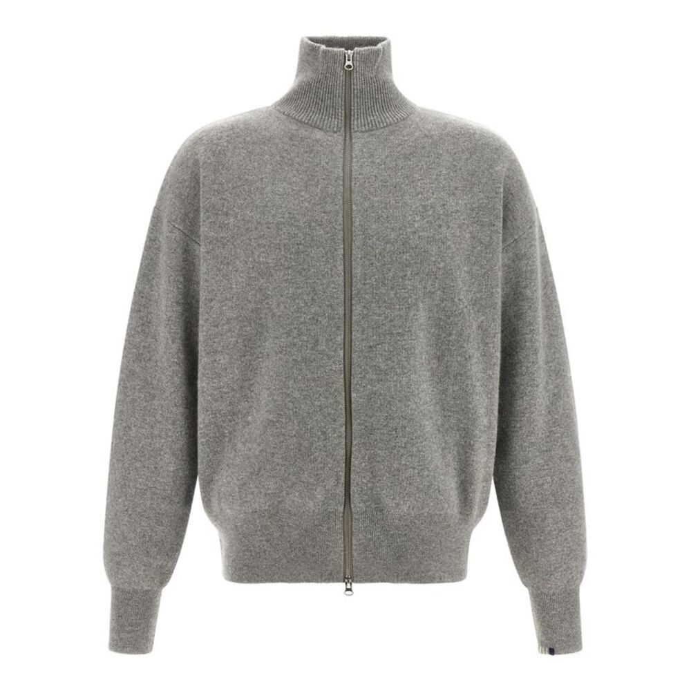 Extreme Cashmere Gray Cashmere Men's Cardigan